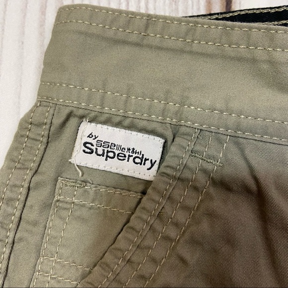 SUPERDRY Men’s Army Green Cargo Pants Size 32 - Picture 4 of 12